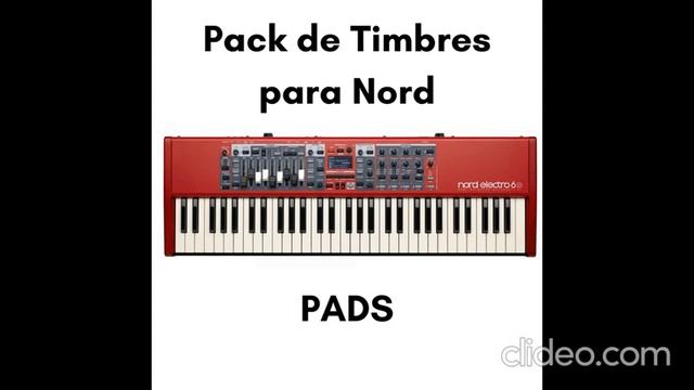 PACK DE PADS E BELLS PARA TECLADOS NORD GRATIS