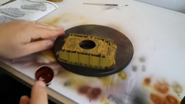 Freehand Airbrushing Tamiya 1/48 Panzer IV in 3 tone Camo