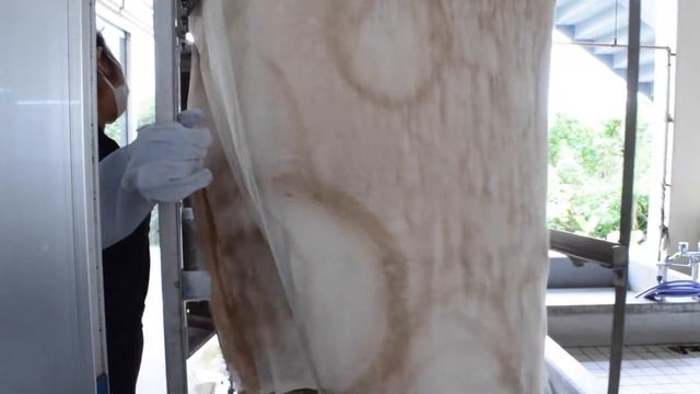 WIP Video of Dyeing Kimono / Процесс Окрашивания КИМОНО / 着物制作工程 ❻