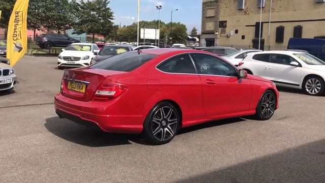 2013 red Mercedes-Benz C Class  C220 CDI BlueEFFICIENCY AMG Sport Plus Coupe 2dr Diesel