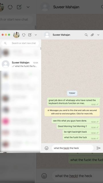 Broken Whatsapp - Mac
