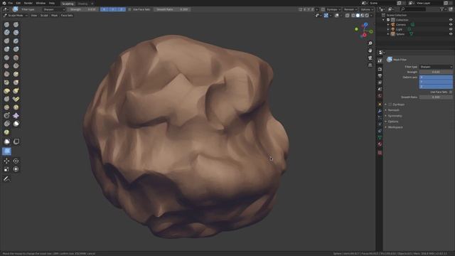 Blender: Sharpen Mesh Filter