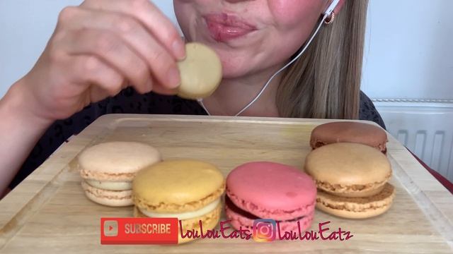 ASMR EATING MACARONS | COLLAB WITH SNS ASMR | SOFT SOUNDS | NO TALKING | EATING SOUNDS