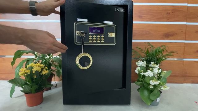 Rubik Safe Box Dual Lock How to Open, Set & Change Pin Code Password and Unlock Using Keys