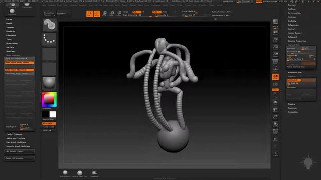 Gumroad - Intro to ZBrush Part 2 (rus) - 23 Freeform ZSketching
