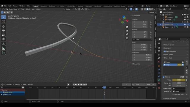 How to Animate a Tentacle in Blender with Curves