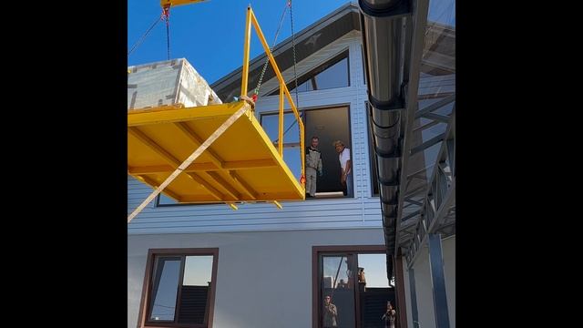 Подаем дорогой груз в окно 2 этажа