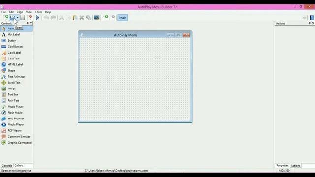 Auto Play Menu Builder first Project  Full course Lesson #2