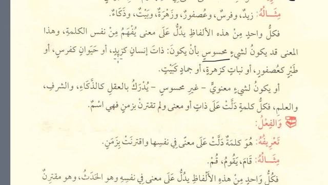 Аджуррумия. Урок второй. Части речи. أقسام الكلام