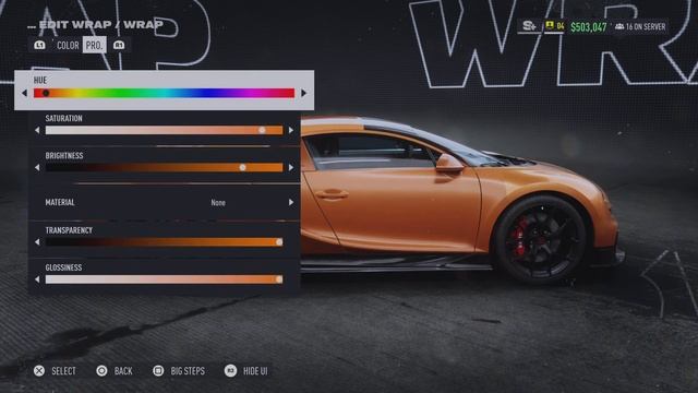 Need for Speed Unbound andrew Tate Bugatti Chiron Customization wrapping Gameplay