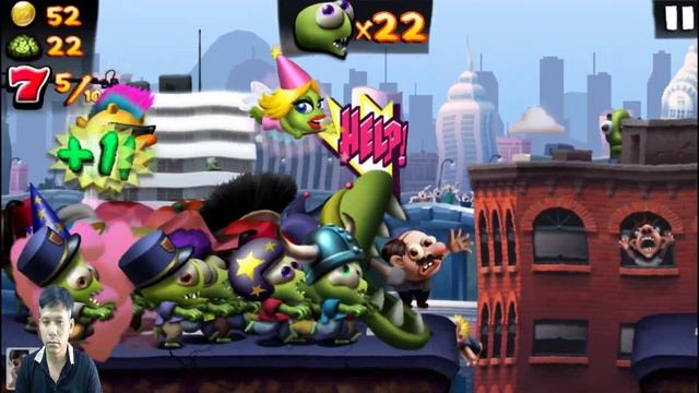 Zombie Tsunami Max Level 197 - Mecha & Ninja Zombie Mission: Collect 10 Winning jack pot symbols