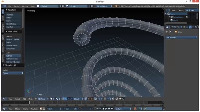 How to make a spring [Blender Tutorial]