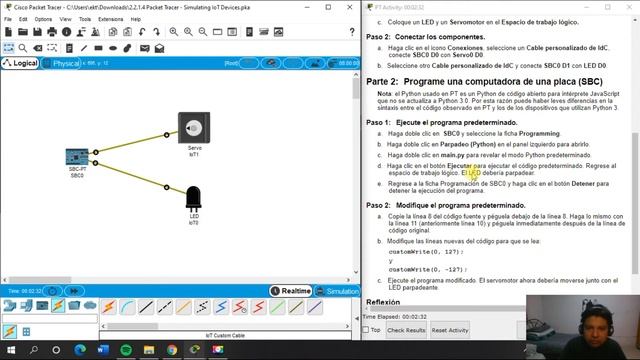 2.2.1.4 Packet Tracer - Simulating IoT Devices