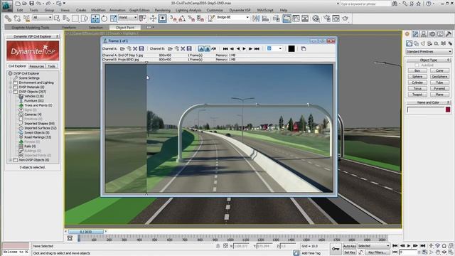 Civil View workflow Demo- 3ds Max Design 2011 - Part3