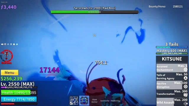 Kill boss Shark in Blox fruit