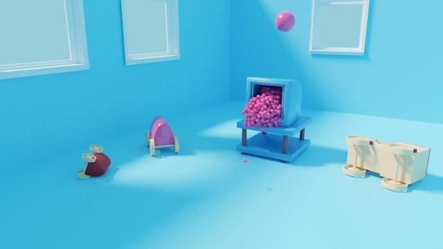 [初心者Blender2.8] PARTICLE WITH MOLECULAR ADDON