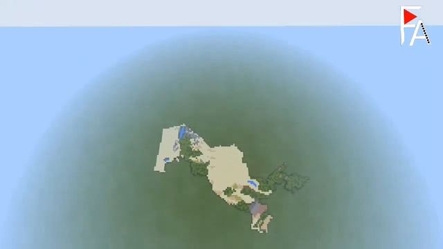 Uzbekistan map in minecraft