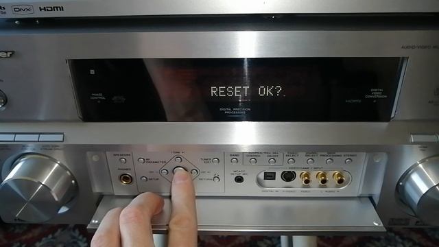 Pioneer VSX-AX2AV Factory reset. Сброс настроек на заводские установки.