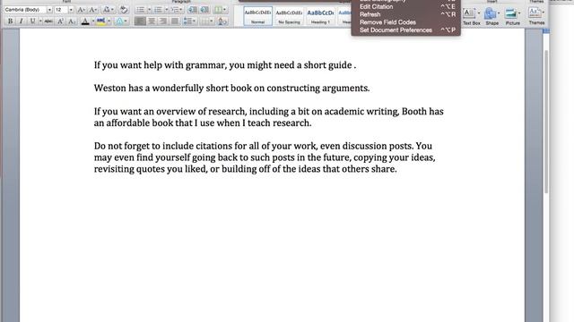 Using Zotero for academic writing