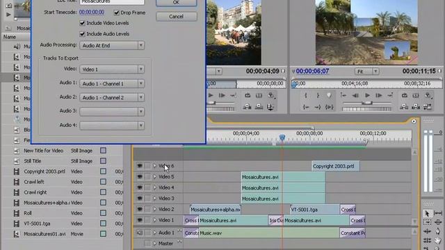 Exporting the sequence in Adobe Premiere Pro 2.0 - To an EDL file.mov