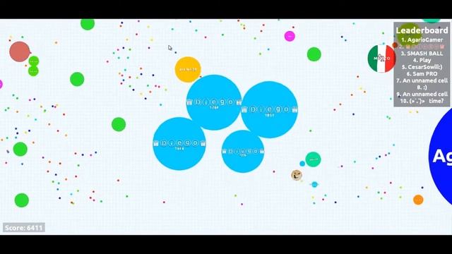 Llegando al Top #1 en Agar.io | The Guardians