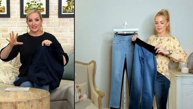 Laurie Felt Silky Denim Easy Skinny Jeans with Cambre Waist on QVC
