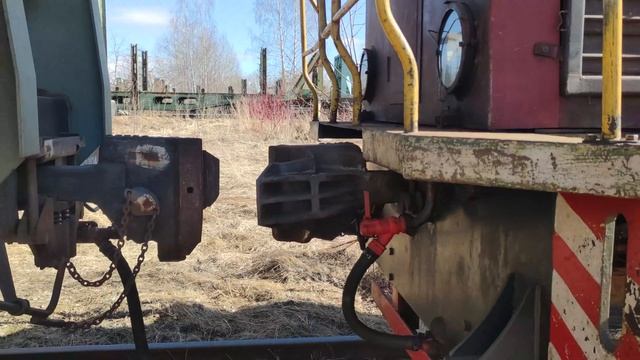 Поездка и маневровые работы на тепловозе ТГМ23В48-059