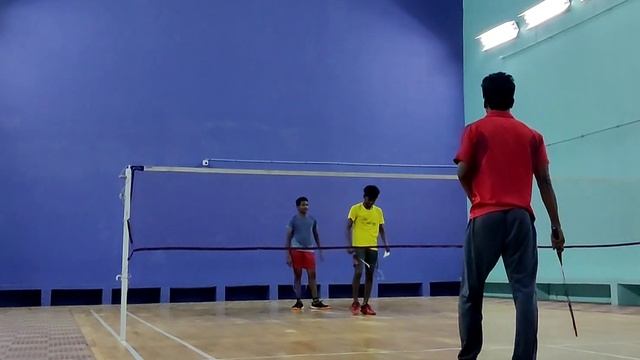 Badminton 2 Vs 1 Doubles Practice | Anish R #badminton #badmintoncoaching