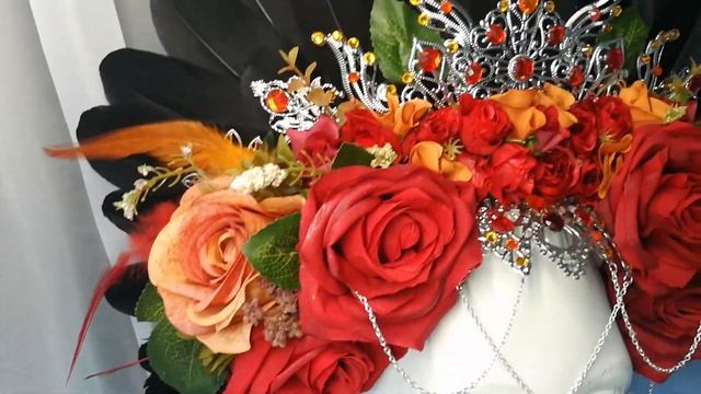 Корона из перьев и цветов #ЛисьяМастерская