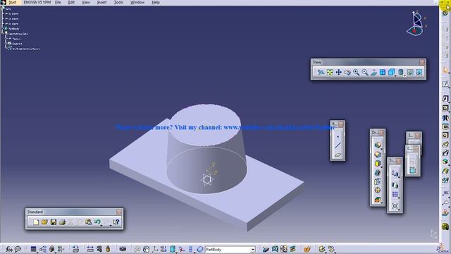 Catia V5 Tutorials|Wireframe and Surface Design|Surface Based Feature|Sew Surface
