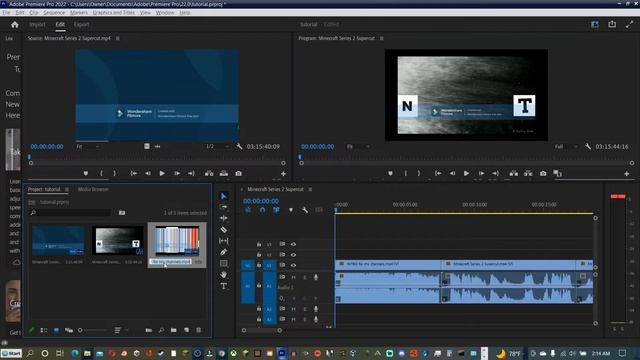 how to do basic editing in Premiere Pro 2022 #1