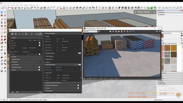 ❤HỌC VRAY SKETCHUP❤Bài 3: BẢNG THÔNG SỐ SETTING RENDER