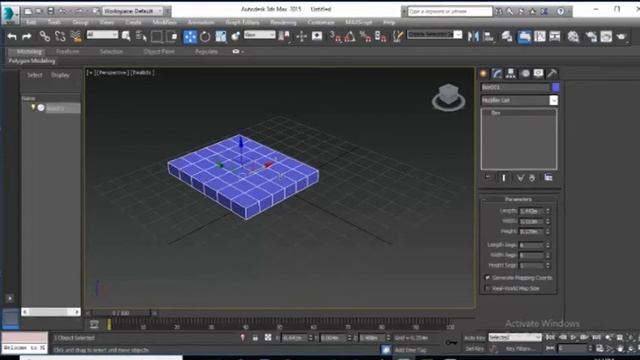 Modeling Meja Sederhana di 3DS Max menggunakan Extrude