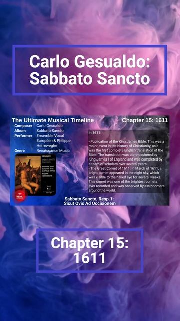 Carlo Gesualdo (1611): Sabbato Sancto
