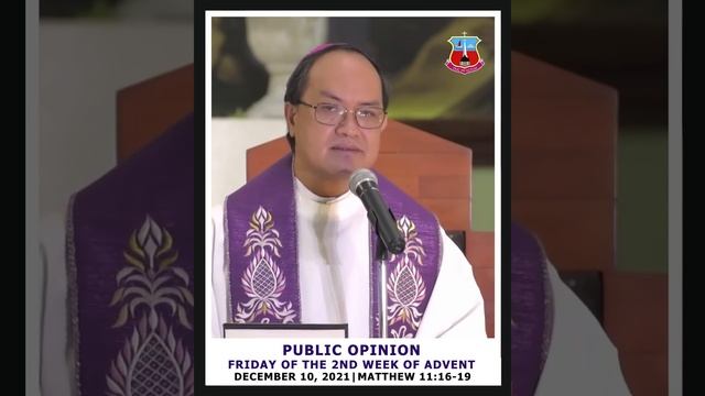 PUBLIC OPINION (Friday of the 2nd Week of Advent)