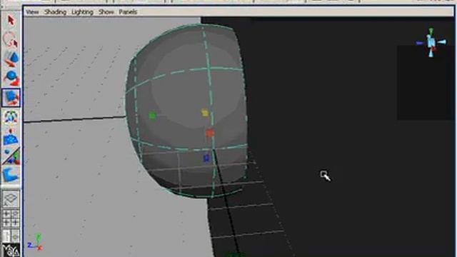 Nurbs Head Modeling, Creating Eye part 11