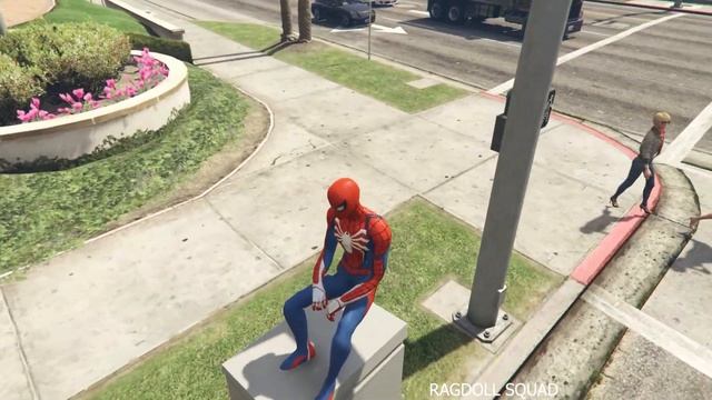 GTA 5 Ragdoll Fail And Funny Crazy Jump Compilation (GTA V Fails Funny Moments)