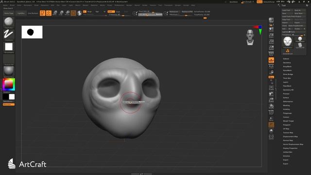 3. Базові пензлі / Міні-курс по Zbrush: Як зліпити свою першу модель?