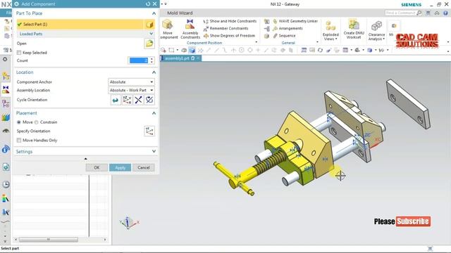 #NX ASSEMBLY #Vise Assembly