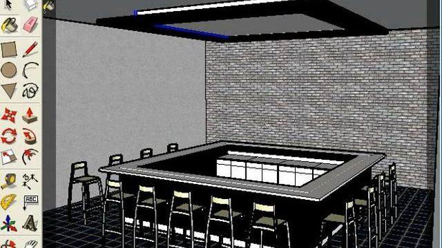 Tutorial Rendering Indigo Sketchup 05. c interior all