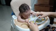 Baby's Day 1 of Solid | Mango and Apple Puree | BLW | My Javi's Journey