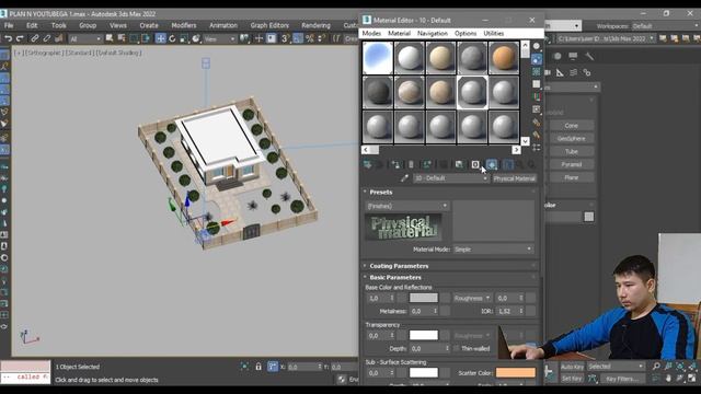 12-Dars 3D Maxda Material berish
