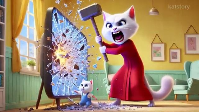 Mother Cat Never Understand the Feeling of Little Cat😱