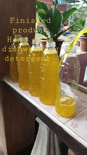 Homemade Dishwashing liquid detergent #finishedproduct#homemade #liquid#detergent