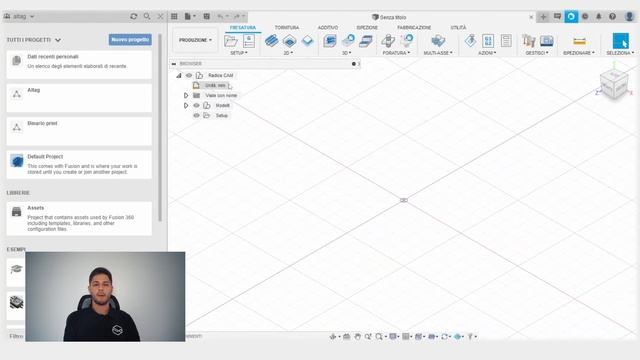 Corso Autodesk Fusion 360 CNC - CAM | Lezione 1 - Introduzione interfaccia (con Stefano Monticelli)