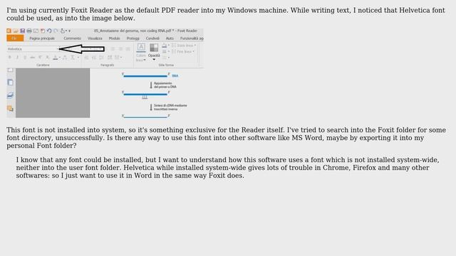 Make Foxit-Reader fonts available to use in MS word