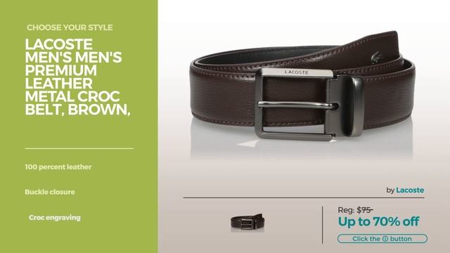 Best Belts By Lacoste Our Favorites Men's Belts