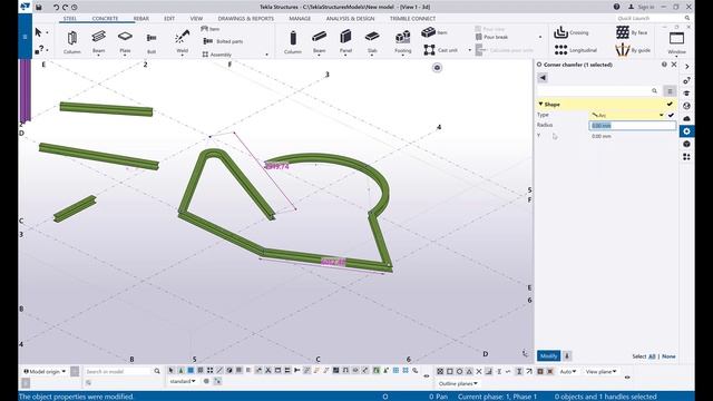 13 Tekla Create PolyBeam | Tekla Structures 2021
