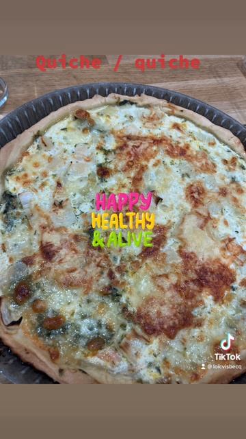 Quiche saumon poireaux et épinards