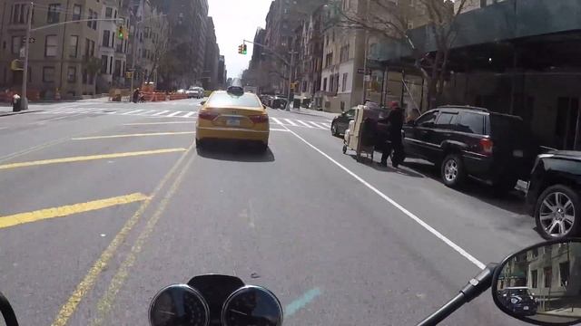 Trip to the Butcher: Dickson's Farmstand Meats in NYC on Moto Guzzi V7
